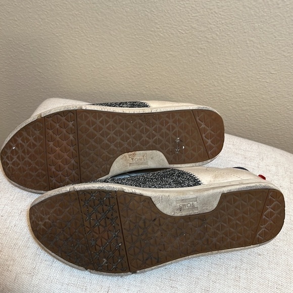 TOMS Casual Canvas Lace Up Sneakers Size 8 - Picture 6 of 10